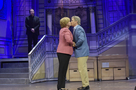 Theaterprobe 'Miss Merkel - Mord in der Uckermark' in Berlin