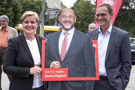 Straßenwahlkampf zur Bundestagswahl in Berlin