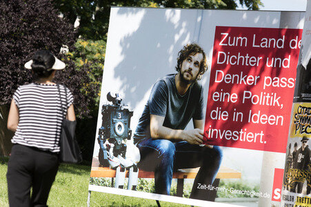 Bundestagswahlkampf-Plakate in Berlin