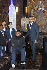 Empire State Building Lighting Ceremony mit David Beckham in New York