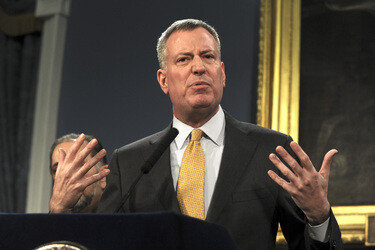 Bill de Blasio Pressekonferenz, New York