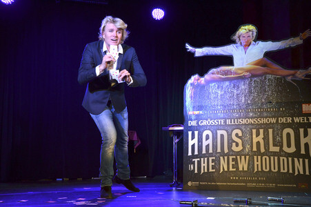 Pressetermin mit Hans Klok in München