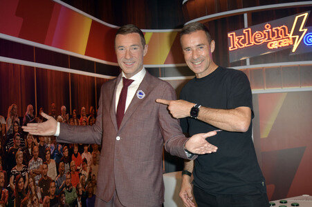 Kai Pflaume bei der Präsentaion seiner Wachsfigur in Berlin