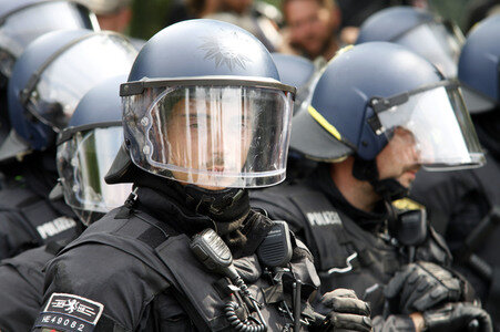 '#BlockG20 – colour the red zone!' Demonstration in Hamburg