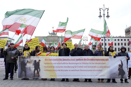 Proteste gegen die iranische Regierung in Berlin
