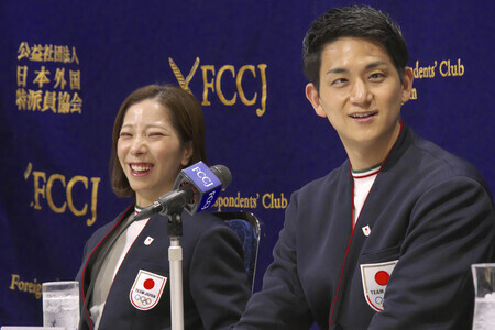 Pressekonferenz mit Riku Miura und Ryuichi Kihara in Tokio