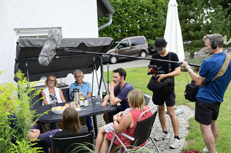 Felix Neureuther beim ARD-Dreh '#unsereKinder' in Meuselwitz