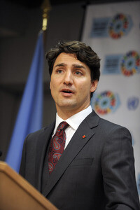 Justin Trudeau Pressekonferenz bei der UN in New York