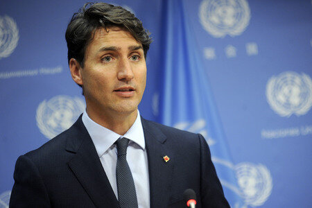 UN-Pressekonferenz  mit Justin Trudeau in New York