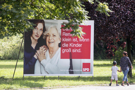 Bundestagswahlkampf-Plakate in Berlin