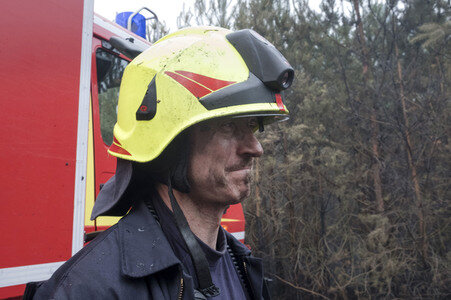 Waldbrandbekämpfung bei Treuenbrietzen