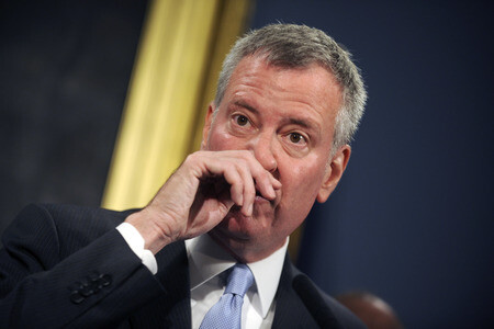 Bill de Blasio Pressekonferenz  in New York