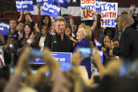 Wahlkampfrede von Hillary Clinton  in Newark