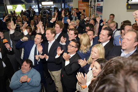 Wahlparty der CDU NRW in Düsseldorf