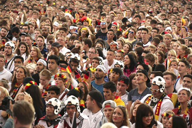 WM-Fanmeile beim Spiel Deutschland gegen USA, Berlin