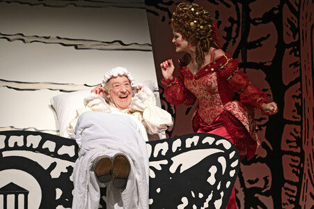 Theaterprobe 'Der eingebildet Kranke' in Berlin