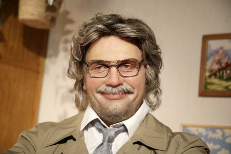 Präsentation der Horst Schlämmer Wachsfigur in einem neuen, eigens gestalteten Set in Berlin