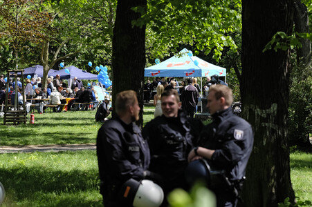 Protest gegen AfD Sommerfest in Berlin