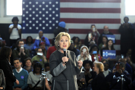 Wahlkampfrede von Hillary Clinton in New York
