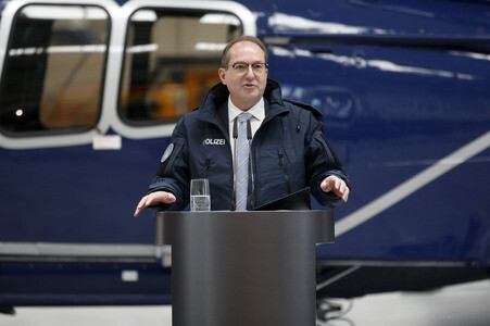 Indienststellung der Drohnenabwehreinheit der Bundespolizei in Ahrensfelde