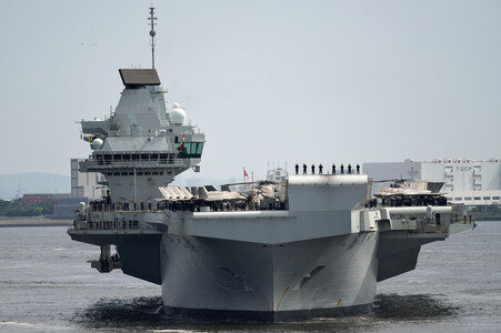 Royal Navy Flugzeugträger HMS Prince of Wales in Tokio