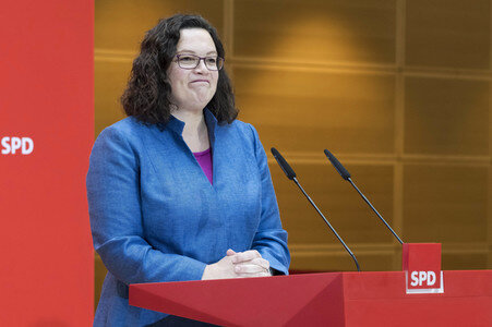 Pressekonferenz der SPD in Berlin
