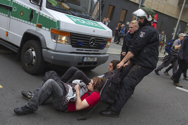 Gegendemonstration zum 'Marsch für das Leben', Berlin