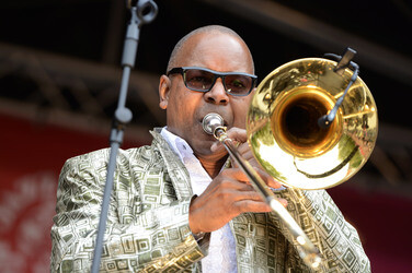 Jazzfestival an Himmelfahrt auf dem Trammplatz in Hannover