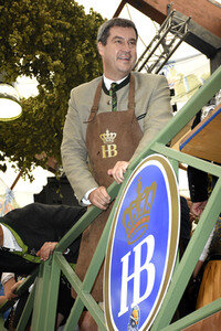 Wiesn-Einzug auf dem Oktoberfest in München