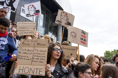 Demonstration gegen die Front National, Paris