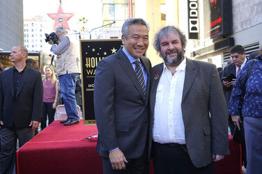 Peter Jackson erhält einen Stern auf dem Hollywood Walk of Fame, Los Angeles