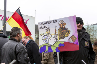 Pegida Demonstration, Wuppertal