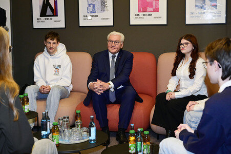 Besuch von Frank-Walter Steinmeier in Hoyerswerda
