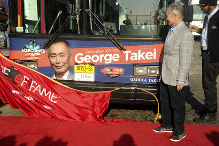George Takei is inducted into the Ride of Fame in New York