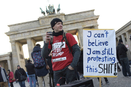 Protest gegen Donald Trump in Berlin