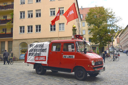 Wahlkampfveranstaltung der LINKEN in Nürnberg
