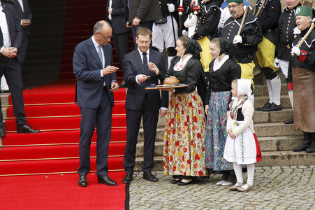 Antrittsbesuch von Bundeskanzler Friedrich Merz im Freistaat Sachsen in Dresden