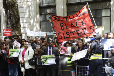 Protest gegen die Entführung von über 200 nigerianischen Mädchen, London