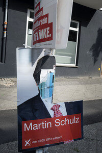 Bundestagswahlkampf-Plakate in Berlin