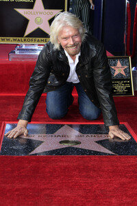 Richard Branson  erhält einen Stern auf dem Hollywood Walk of Fame in Los Angeles