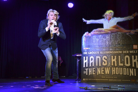 Pressetermin mit Hans Klok in München