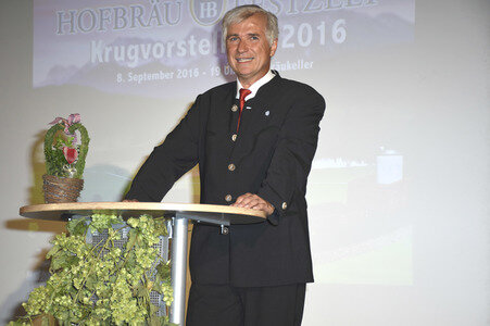 Hofbräu Festzelt Krugvorstellung 2016 in München