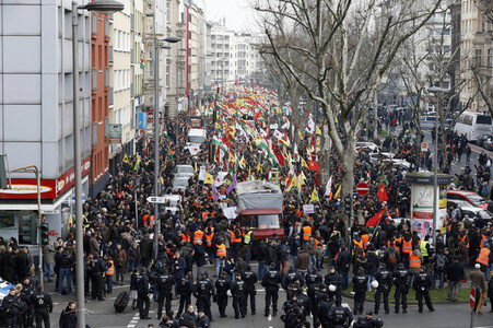 Kurden-Demo in Köln