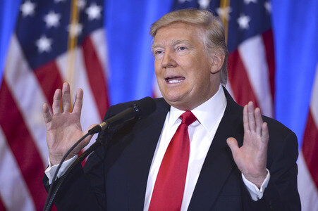Donald Trump Pressekonferenz in New York