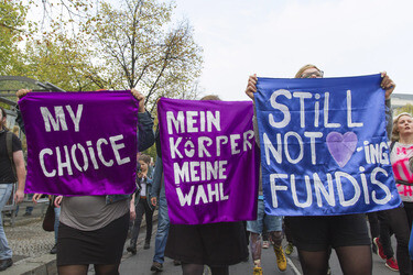 Gegendemonstration zum 'Marsch für das Leben', Berlin