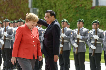Angela Merkel empfängt Li Keqiang in Berlin