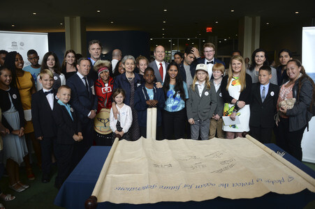 'Ocean Pledge' Unterzeichnung bei der UN in New York