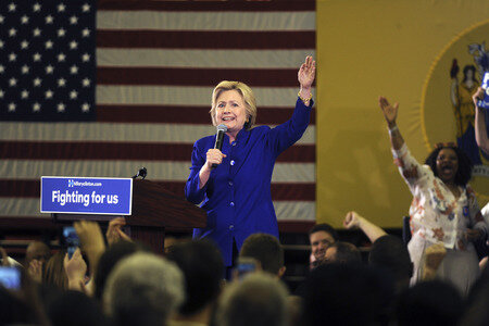 Wahlkampfrede von Hillary Clinton  in Newark
