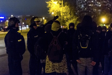 Gegendemo in Marzahn, Berlin