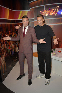 Kai Pflaume bei der Präsentaion seiner Wachsfigur in Berlin